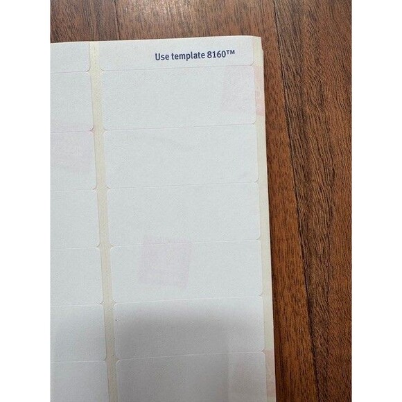 Avery 8460 & 8160 Address Labels 240 Labels 1" x 2 5/8" - Picture 4 of 9